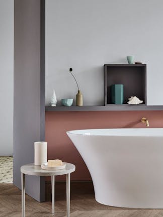 Onderwand: Blush, Onderwand: Blush, Boven plank: Gauze - Dark